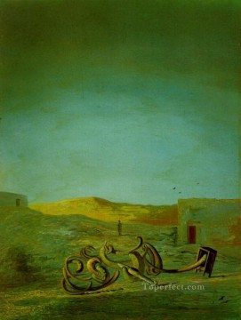 シュルレアリスム Painting - 砂漠の風景シュルレアリスム